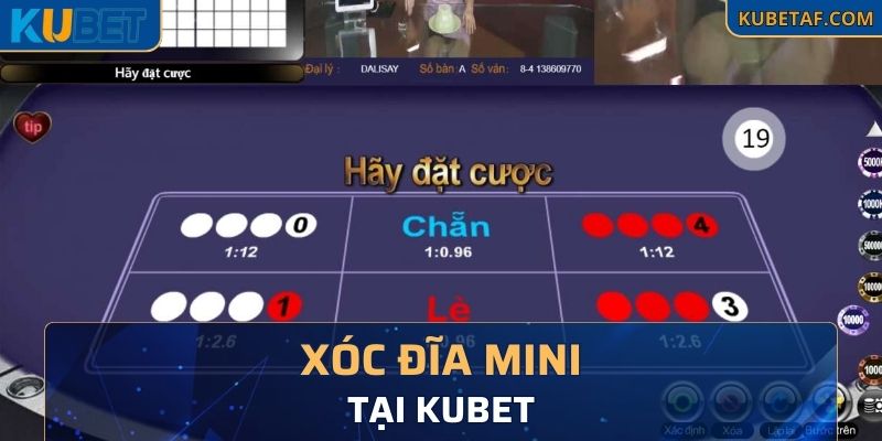 Xóc đĩa Mini chỉ sử dụng 2 con xúc sắc