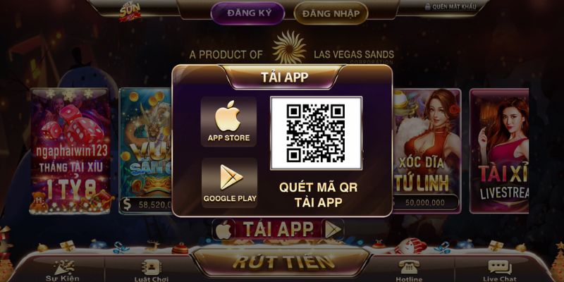 Hỗ trợ tải qua QR code, CH Play hoặc Appstore